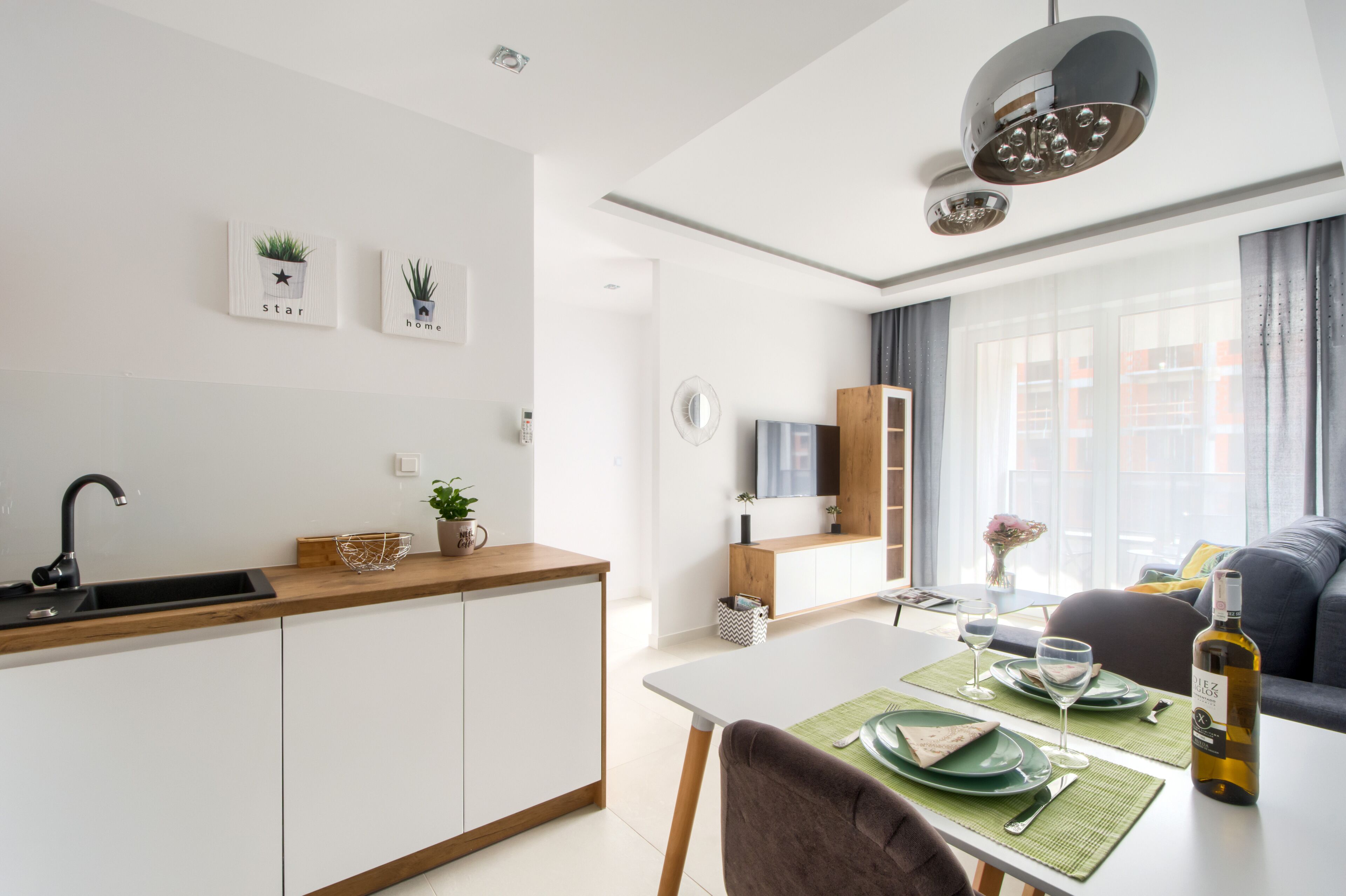 deluxe apartment | private kitchen | full-sized fridge, oven, stovetop, dishwasher