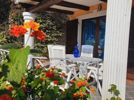 Casa Superior, 1 camera da letto, patio, vista mare parziale | Terrazza/patio