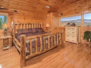 2 bedrooms, iron/ironing board, free WiFi, bed sheets - Above It All: Luxury Resort Cabin - Brand New Hot Tub - Overlooks Dollywood (Sevierville)