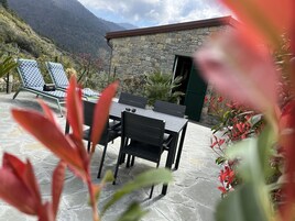 Superior Triple Room, Garden Area | Terrace/patio