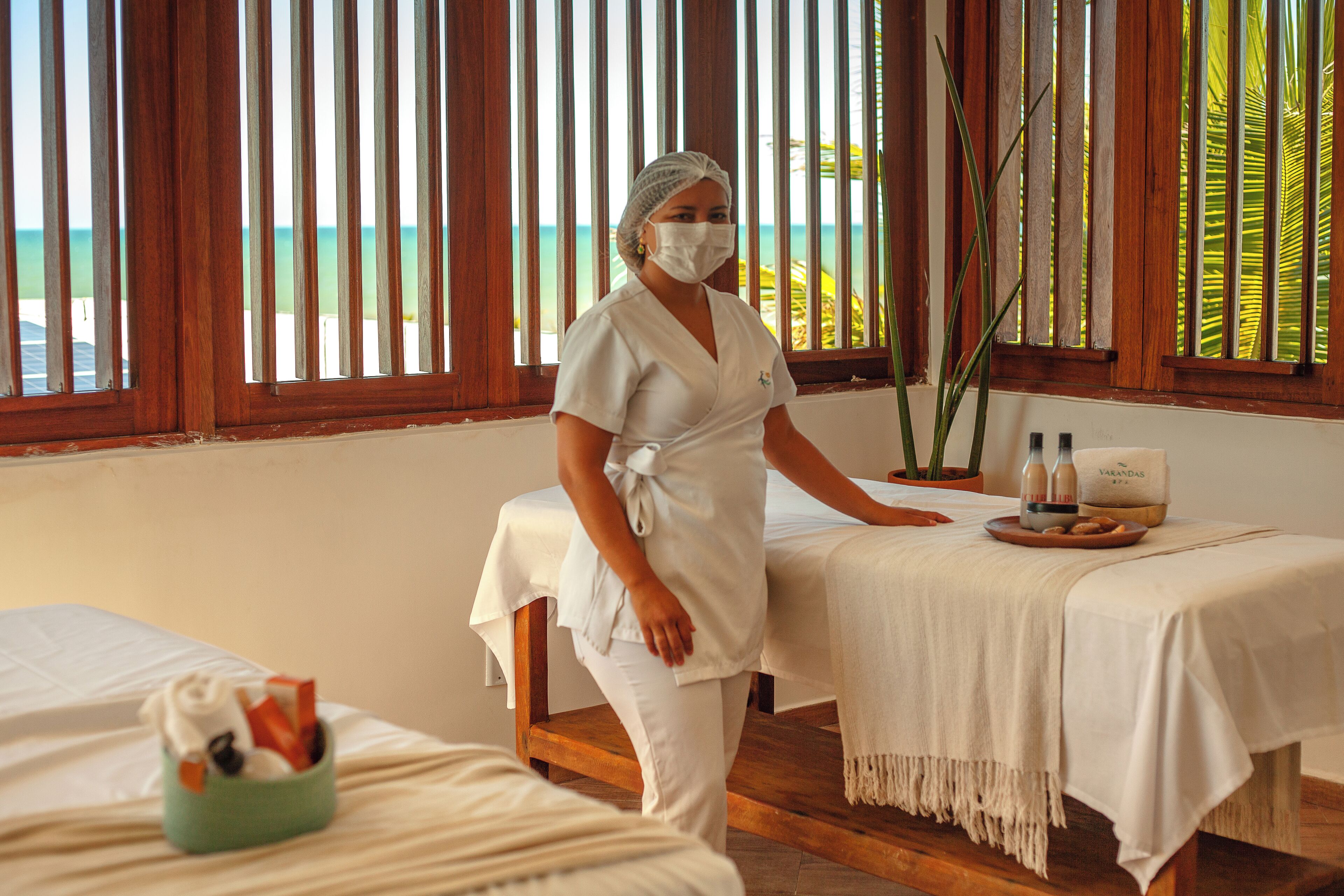 manicures and pedicures, massages