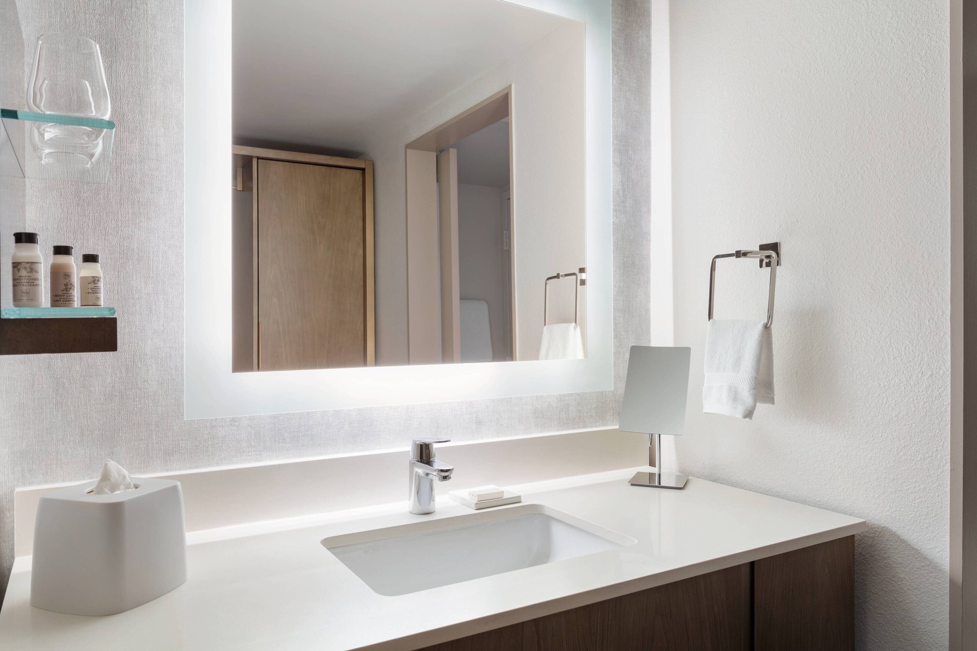 free toiletries, hair dryer, towels, soap