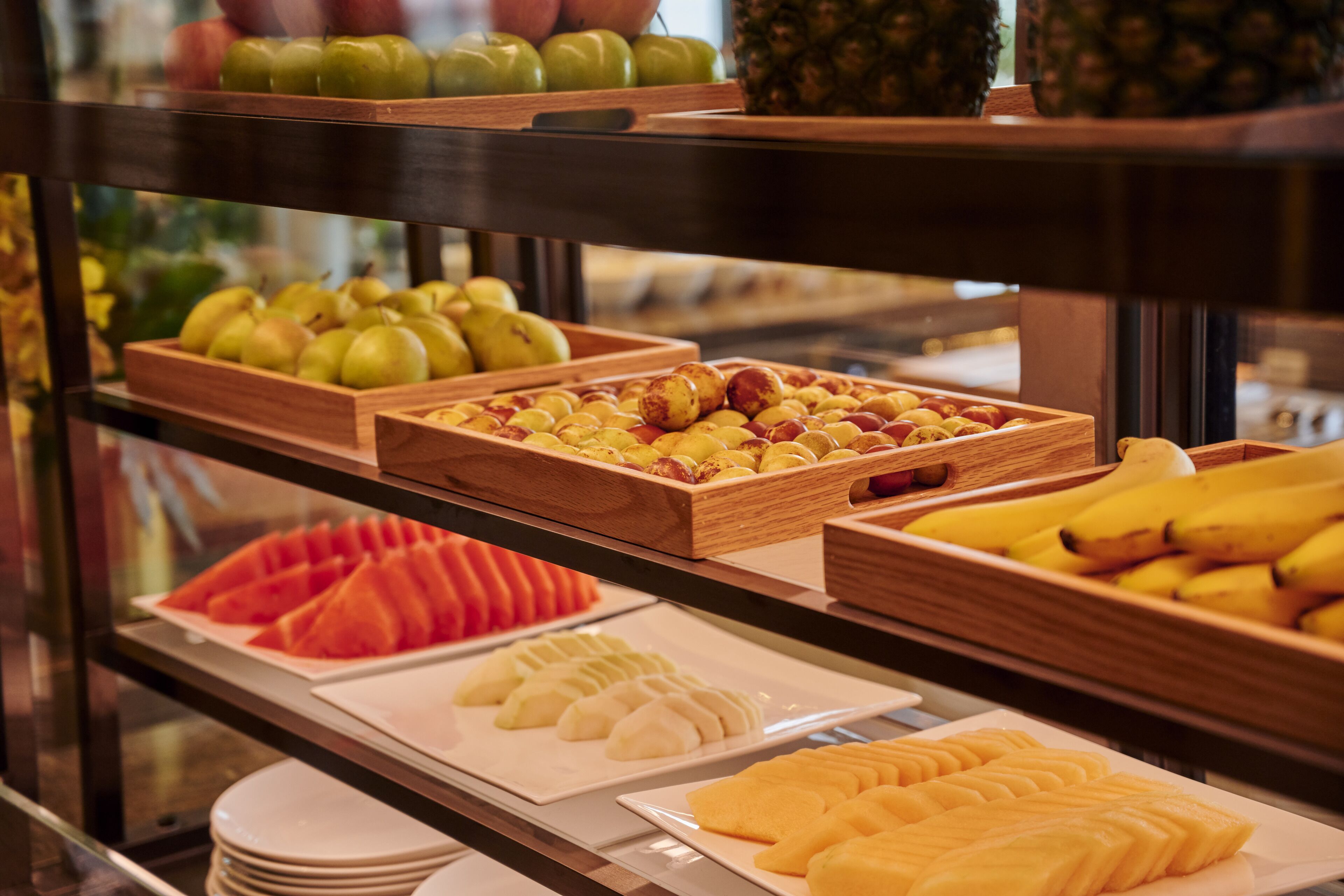 Se ofrece un desayuno bufé (168 CNY por persona)