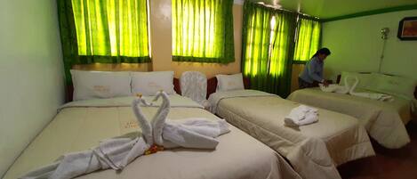 Individually decorated, desk, laptop workspace, iron/ironing board