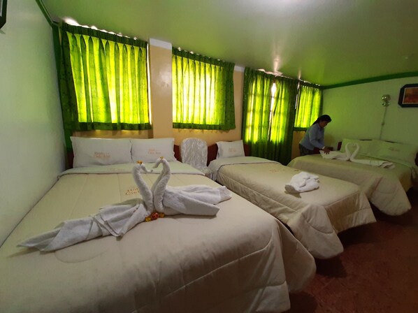 Individually decorated, desk, laptop workspace, iron/ironing board - Hotel Cielo Azul (Cajamarca)