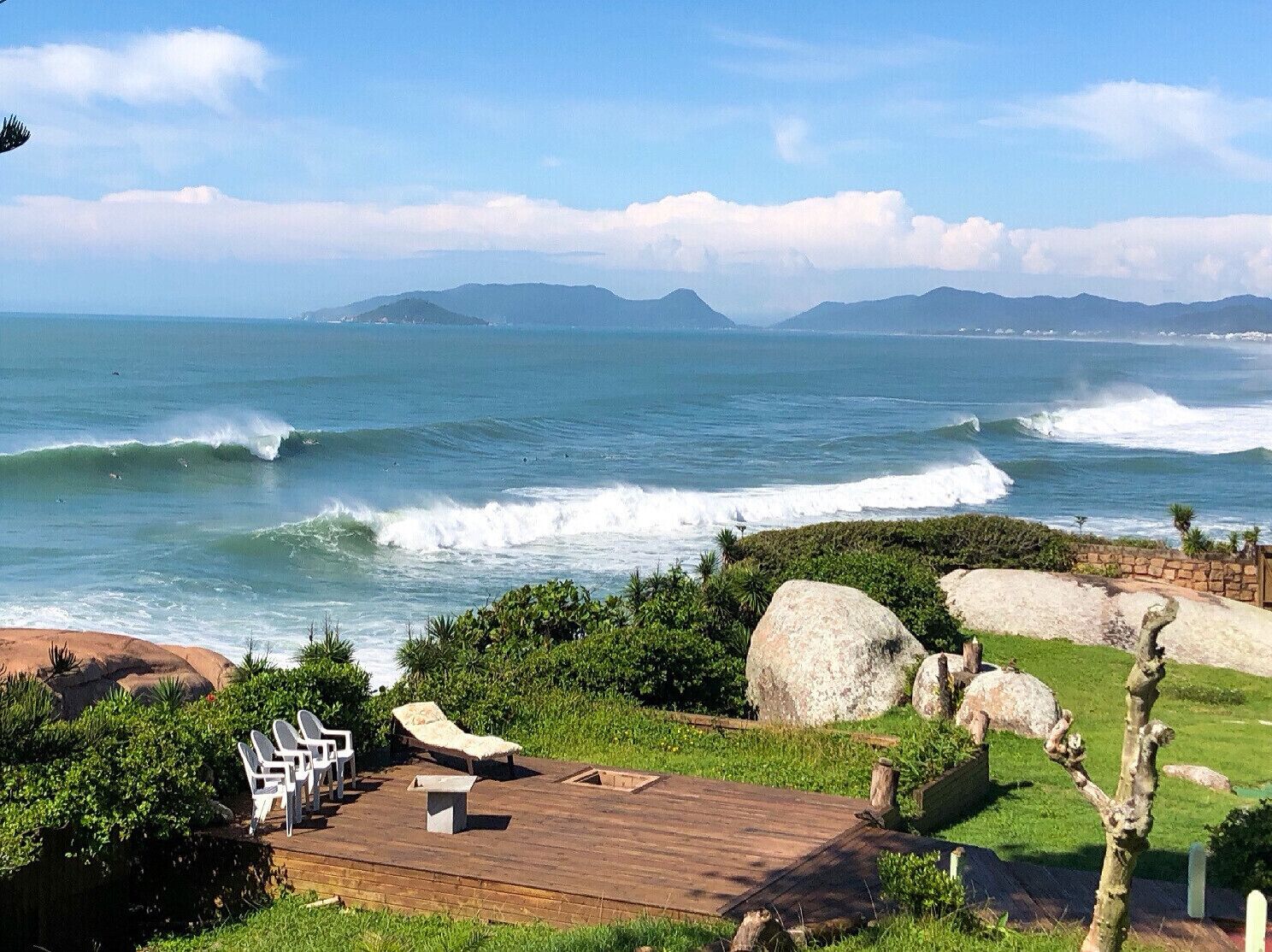 On the beach, beach towels