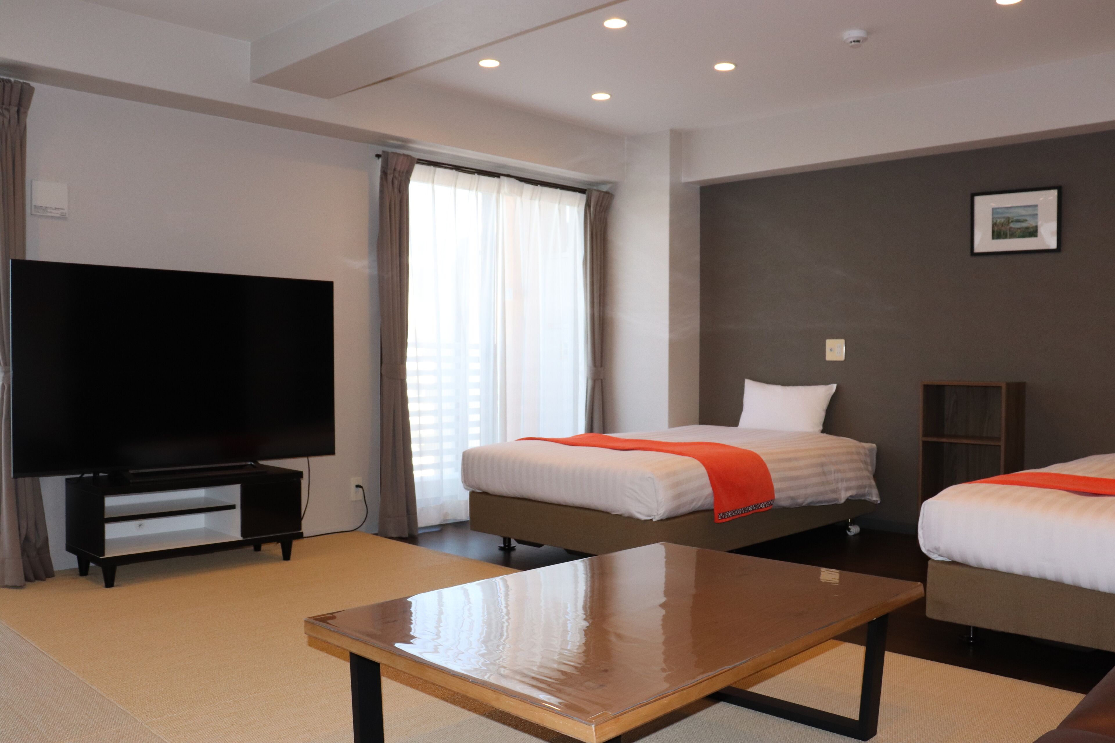 Basic Quadruple Room | Down comforters, desk, blackout drapes, soundproofing