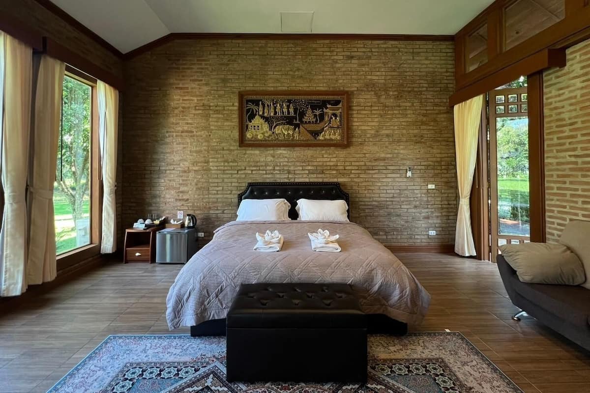 Habitación Deluxe, vista al jardín | Wifi gratis y ropa de cama