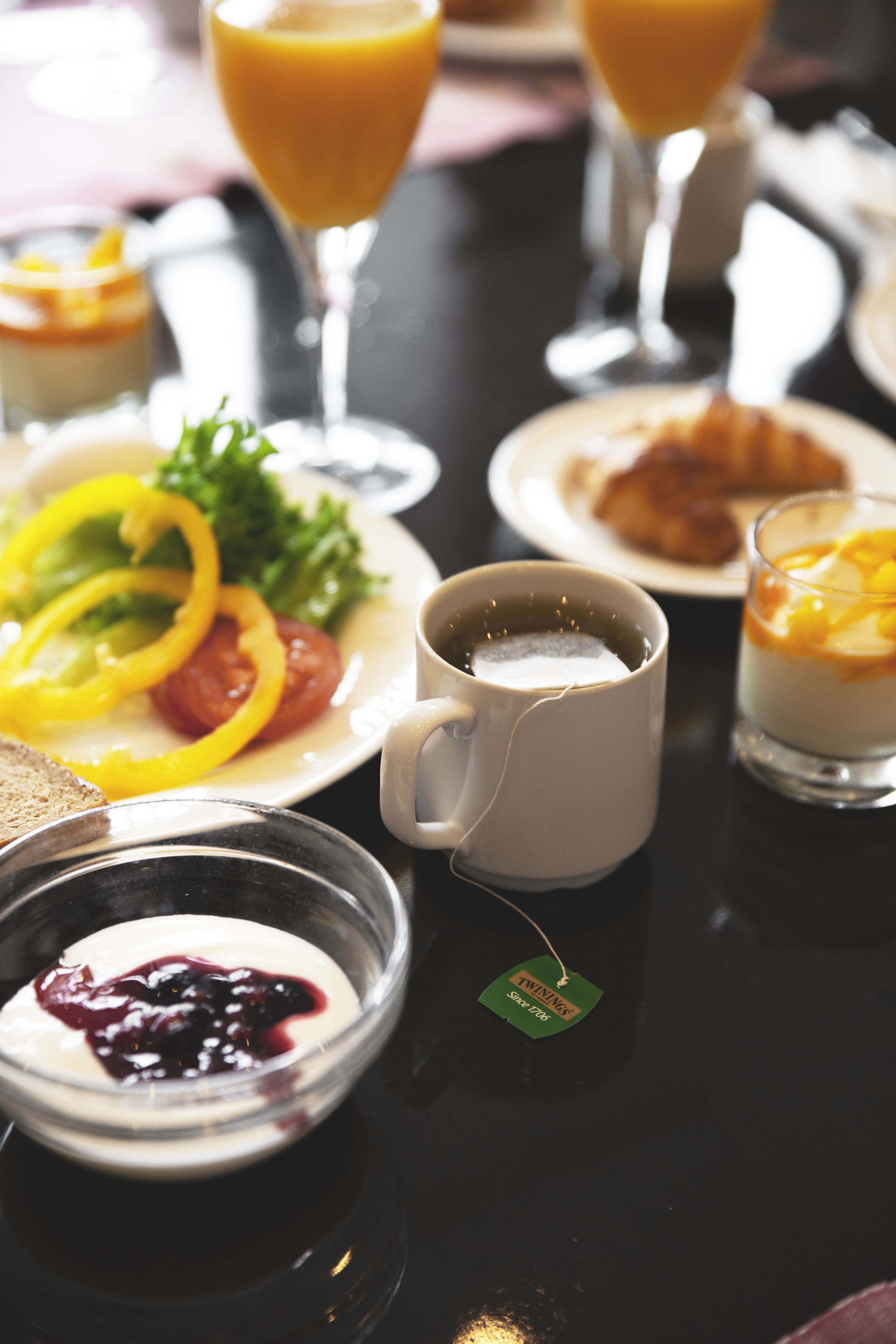 daily buffet breakfast (eur 19.50 per person)
