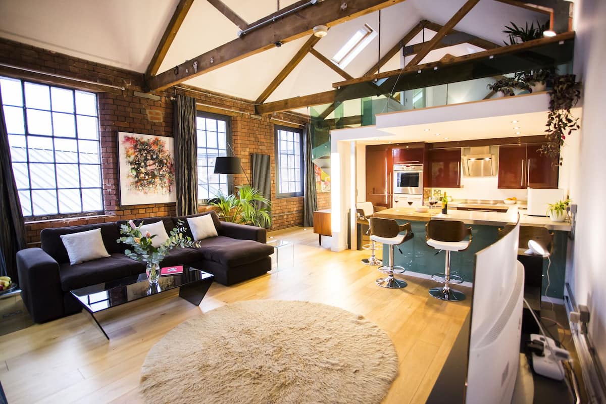 Appartement Luxe, 2 chambres (The Brick Loft) | Salle de séjour