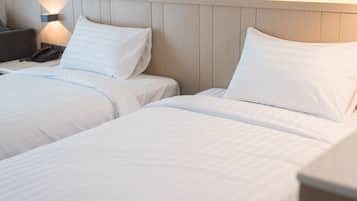 In-room safe, desk, blackout curtains, soundproofing