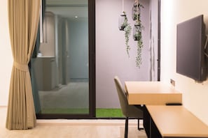 In-room safe, desk, blackout curtains, soundproofing