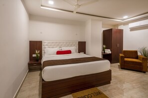 Tower Room | Premium bedding, memory-foam beds, desk, laptop workspace - Hotel Rainbow Tower Shamshabad Airport Zone (Hyderabad)