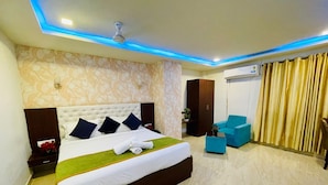 Superior Double Room | Premium bedding, memory-foam beds, desk, laptop workspace - Hotel Rainbow Tower Shamshabad Airport Zone (Hyderabad)