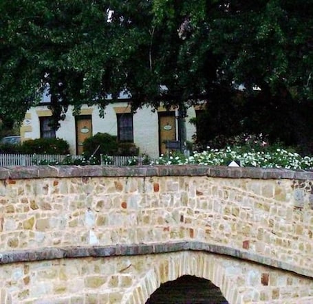 Property grounds. Original 1823 Bridge Cottage/Sergeants Cottage
