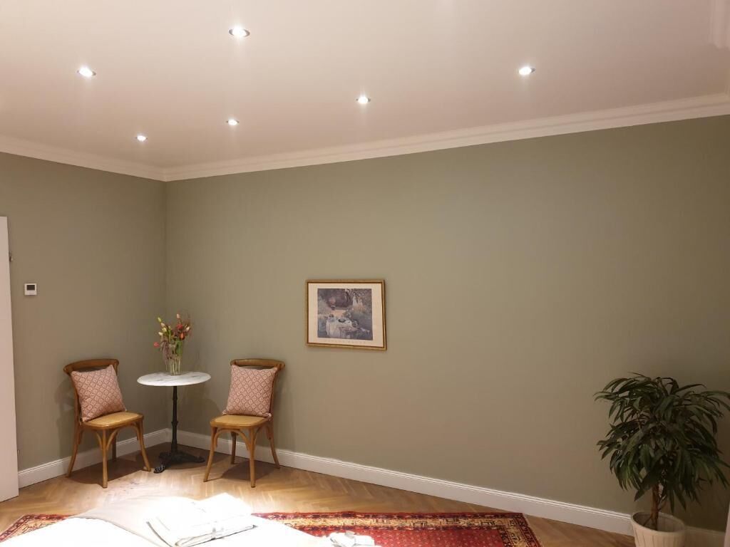 Individually decorated, individually furnished, desk, blackout drapes