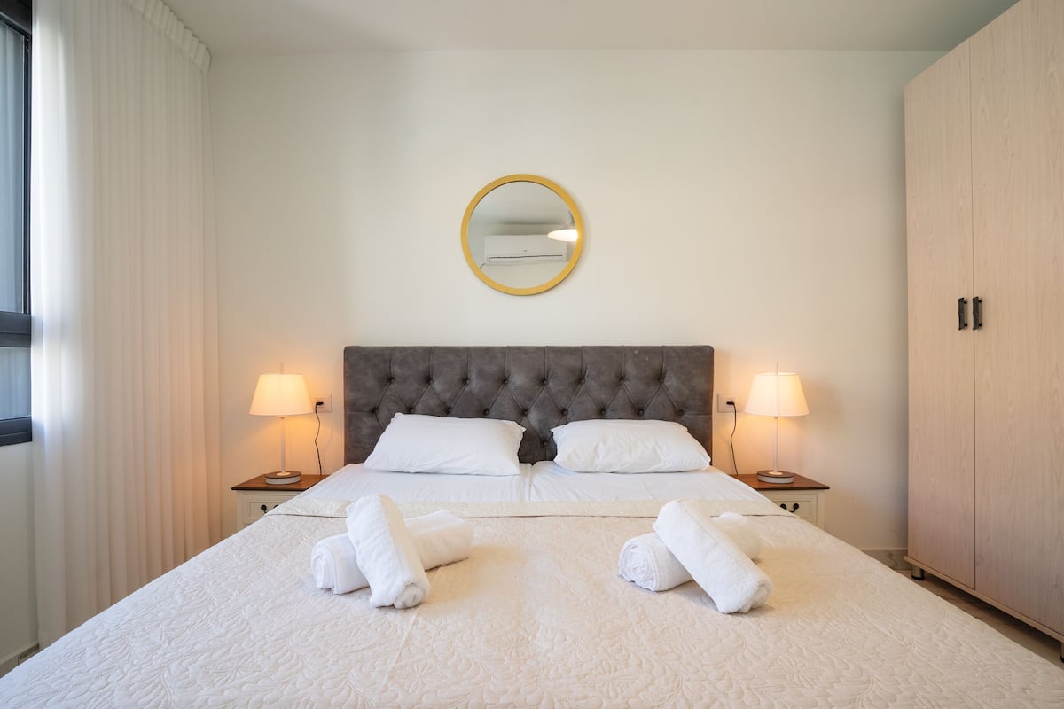 1 habitación y ropa de cama de alta calidad