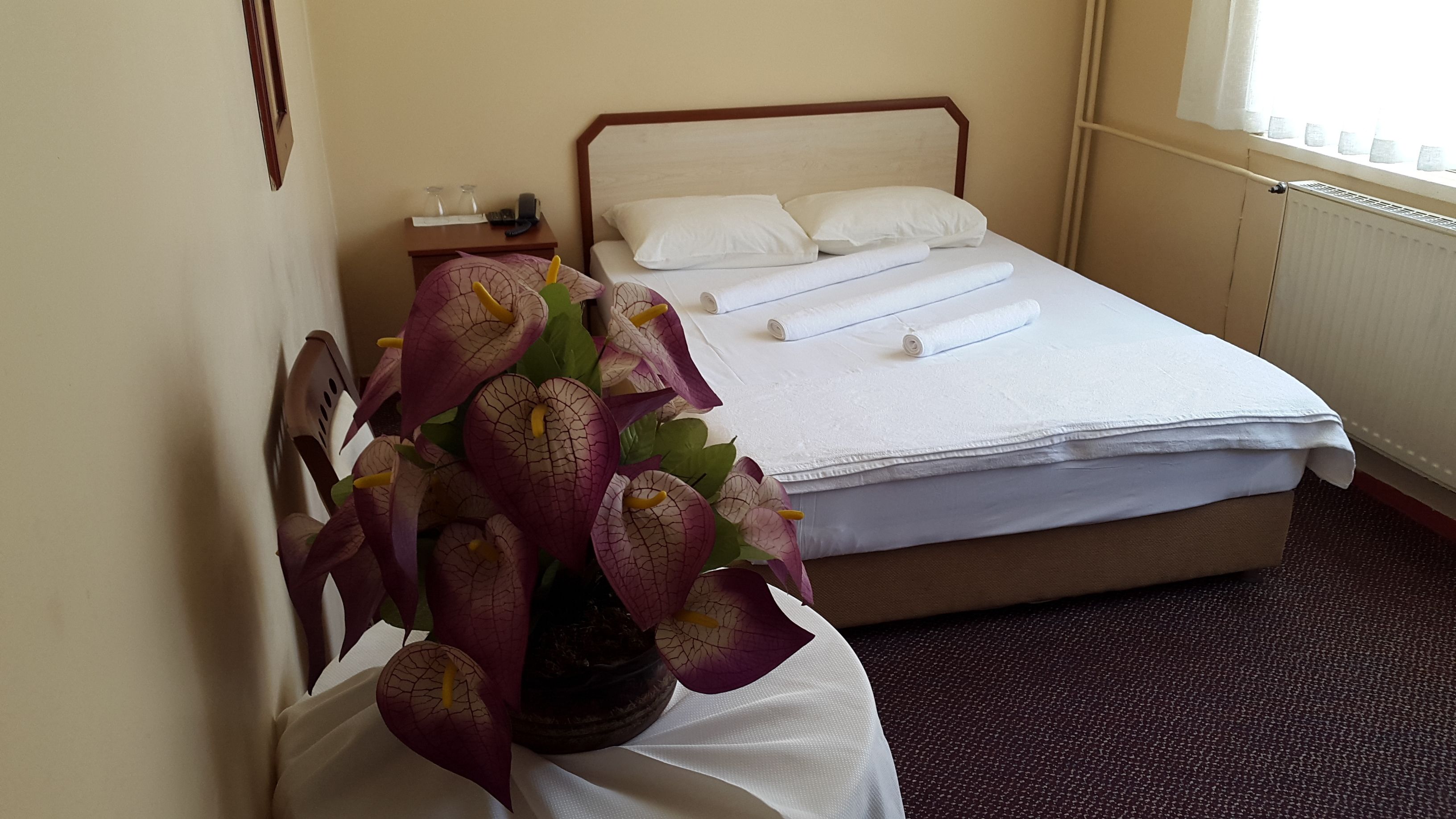 Classic-Zweibettzimmer, 1 Doppelbett, Raucher, Stadtblick