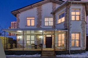 Front of property - evening/night - Centre Hostel (Bishkek)