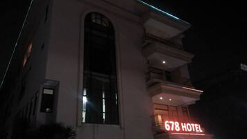Front of property – evening/night