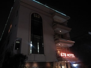 Front of property – evening/night
