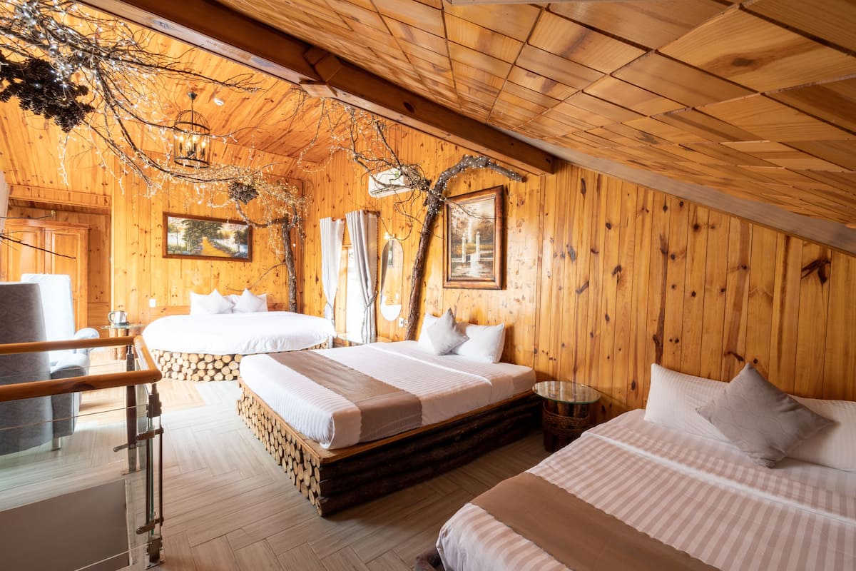 Family Triple Room, Multiple Beds, Garden View | 1 bedroom, premium bedding, minibar, individually decorated