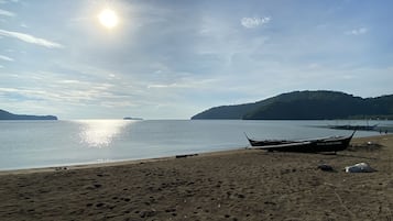 On the beach