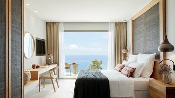 1 slaapkamer, luxe beddengoed, een minibar, een kluis op de kamer