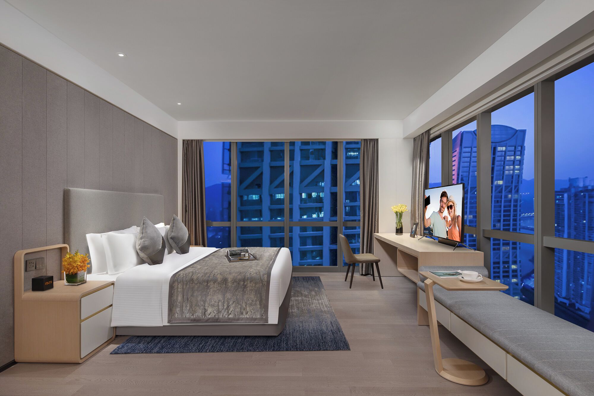 Habitación ejecutiva, 3 habitaciones | Ropa de cama de alta calidad y edredones de plumas