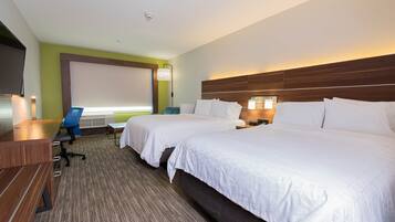 Standard Room, 2 Queen Beds | Blackout drapes, free WiFi, bed sheets