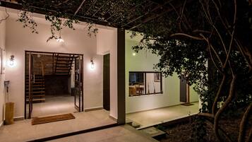 Front of property – evening/night