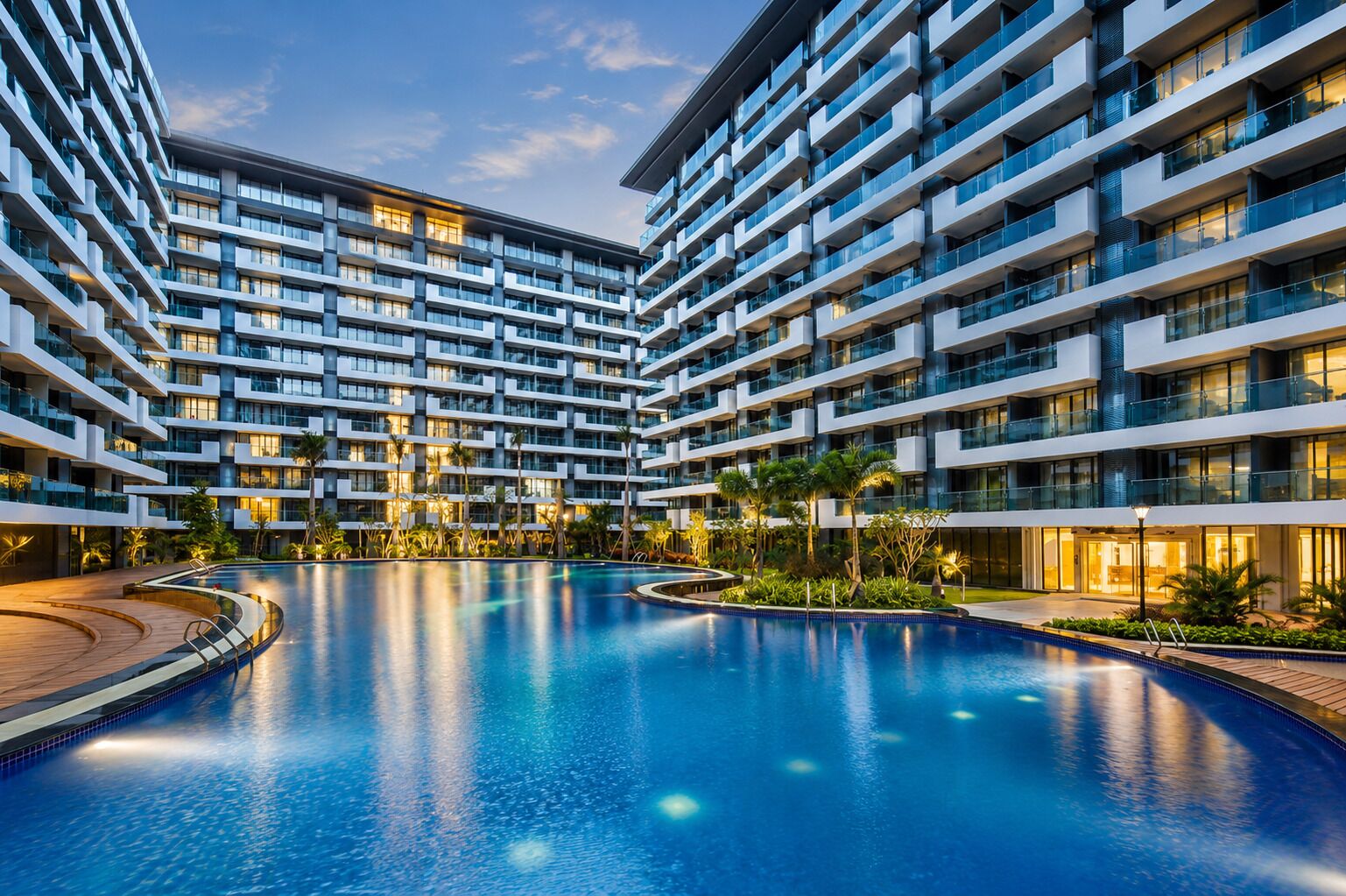 Outdoor pool, open 11:00 AM to 9:00 PM, pool loungers