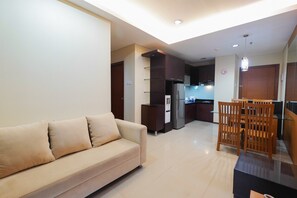Apartment, 2 Bedrooms | Living area | TV - Strategic 2BR Apartment @ Thamrin Residence (Jakarta)