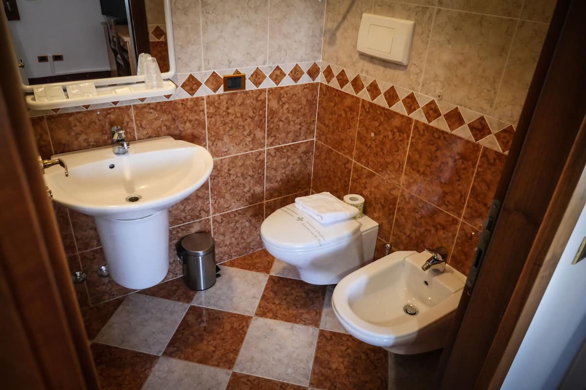 shower, rainfall showerhead, free toiletries, hair dryer