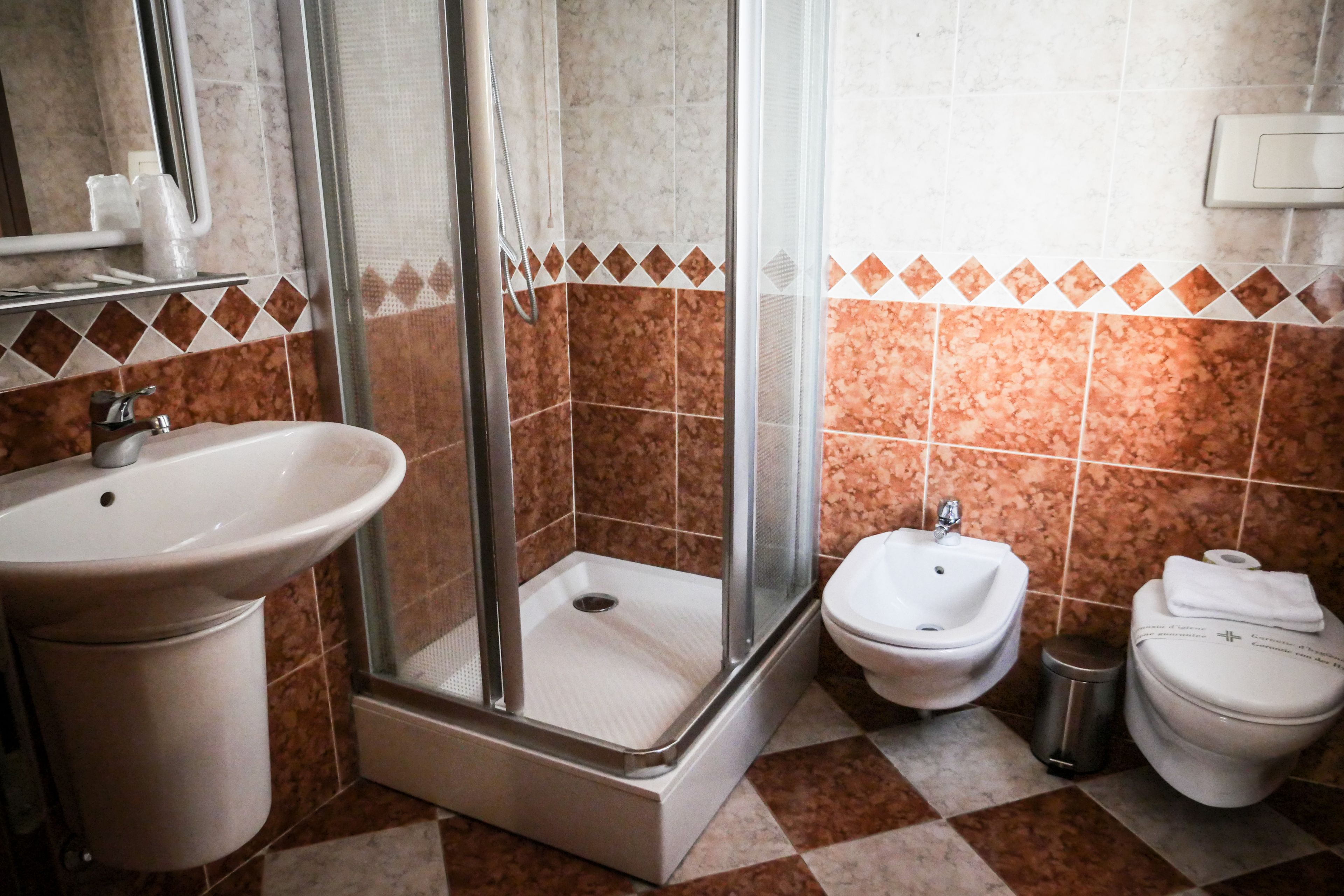 classic triple room | bathroom | shower, rainfall showerhead, free toiletries, hair dryer