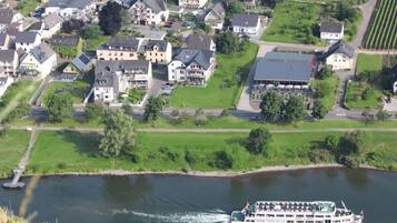 Vue depuis lâhĂ©bergement