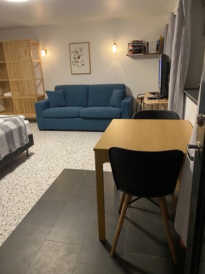 Living area - Sólheimar Studio Apartments (Isafjordur)
