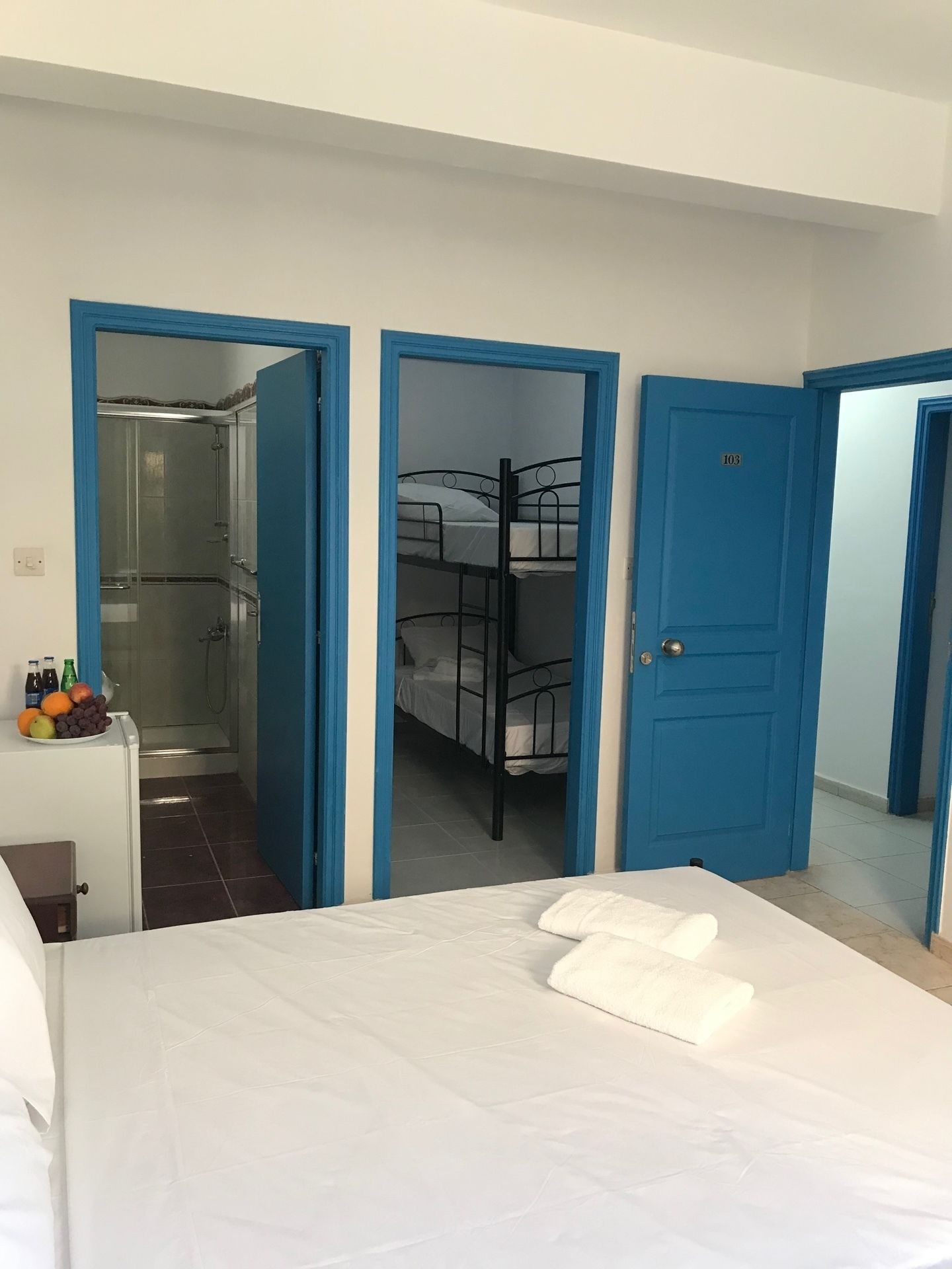 Economy Quadruple Room, Multiple Bedrooms | Soundproofing, rollaway beds, free WiFi