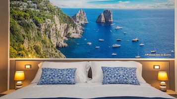 Camera doppia (Capri) | Biancheria da letto di alta qualità, materassi in memory foam, minibar