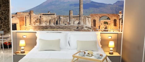 Quadruple Room (Pompei) | Premium bedding, memory-foam beds, minibar, in-room safe