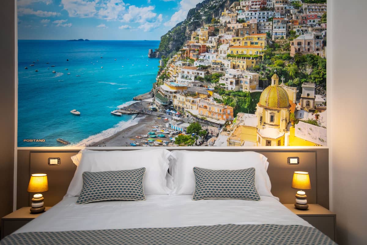 Double Room (Positano) | Premium bedding, memory-foam beds, minibar, in-room safe