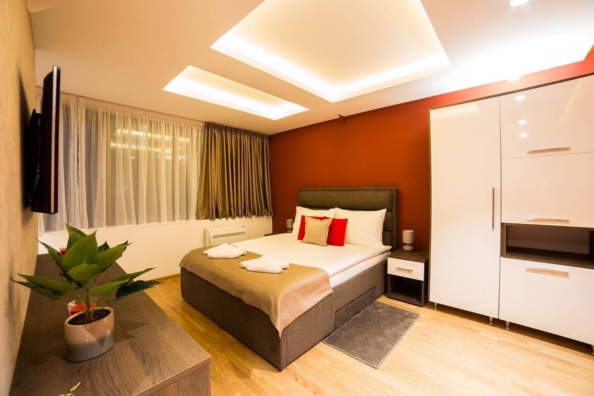 Apartment (1) | 1 Schlafzimmer, Zimmersafe, Verdunkelungsvorhänge, Bügeleisen/Bügelbrett