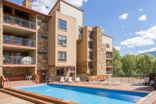 Condo, 2 Bedrooms | Pool | Outdoor pool, a heated pool - Breakaway West Ski Condo 1,5 miles from the Lifts by RedAwning (Vail)