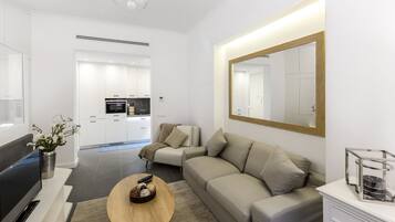 Apartamento (1 Bedroom) | 1 dormitorio, tabla de planchar con plancha, wifi gratis y ropa de cama