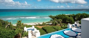 Vue sur la plage ou l’océan