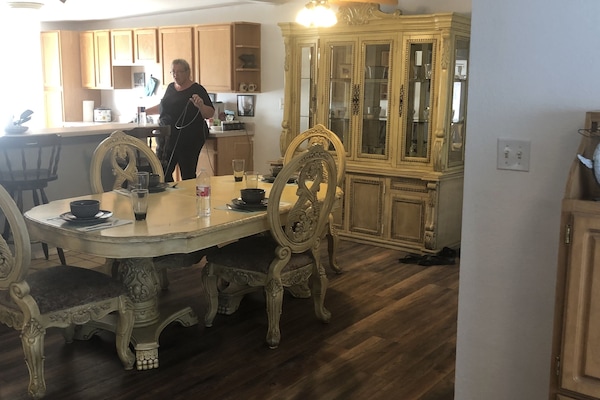 View of kitchen and dinning room