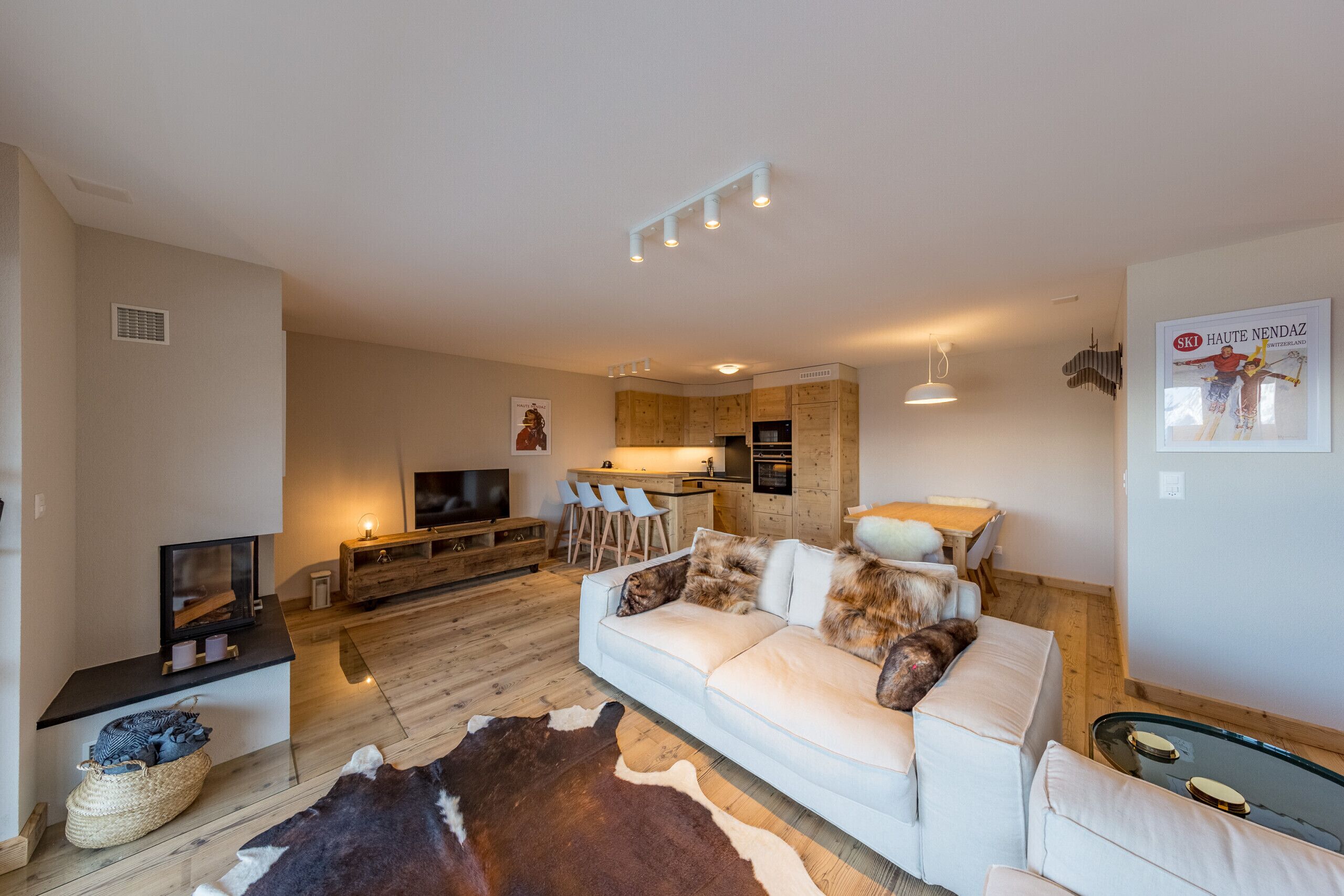 TV, fireplace, DVD player