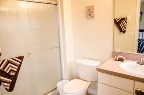 Towels, soap, toilet paper