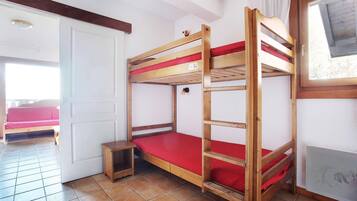1 bedroom, travel crib, WiFi, bed sheets