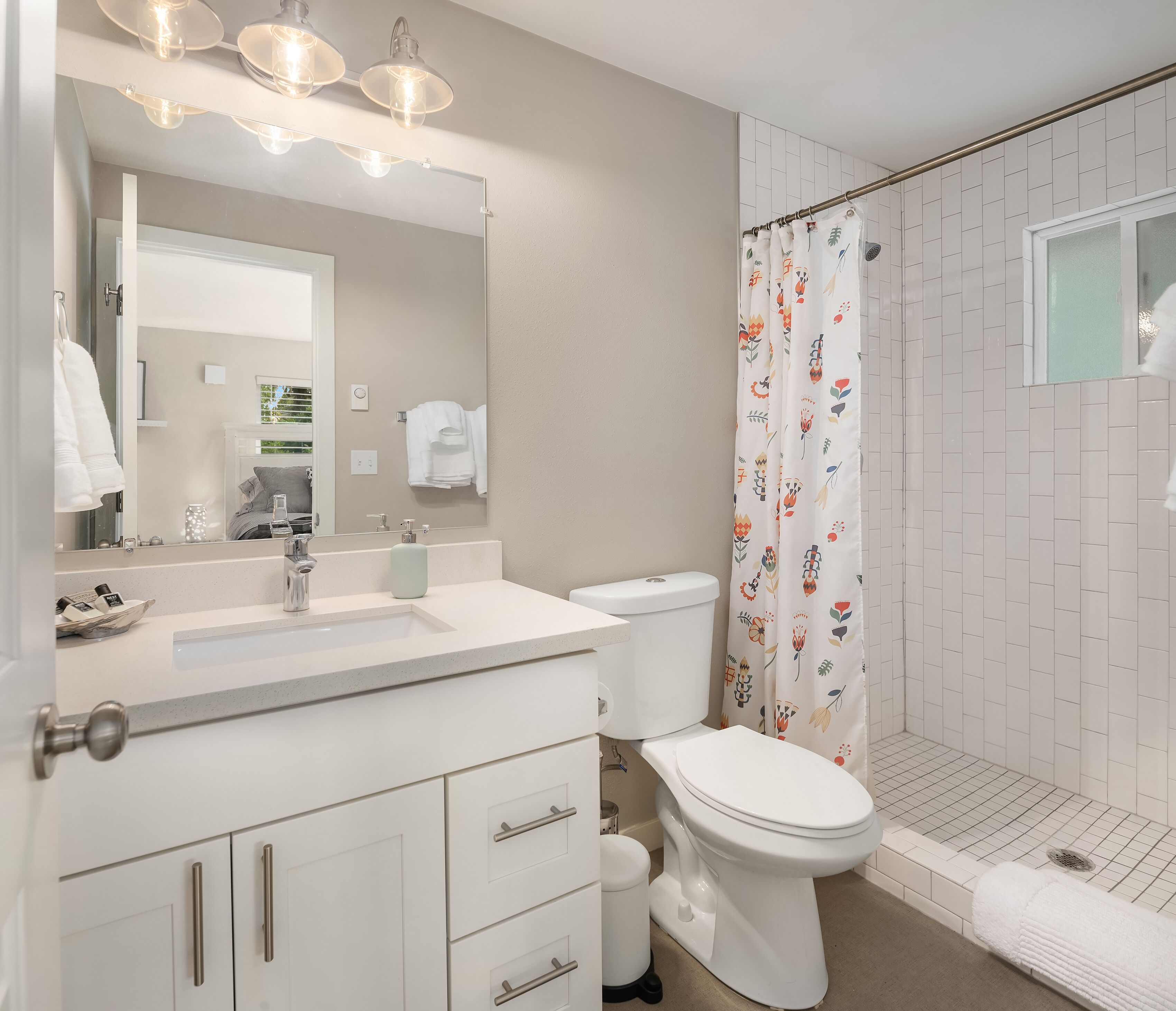 Master bath connected to bedroom 1 